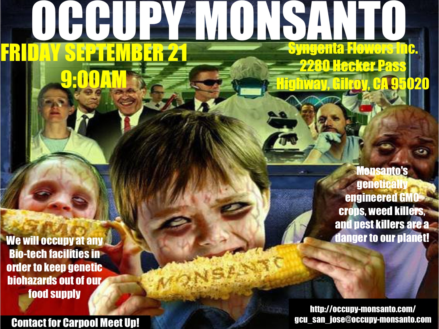 Monsanto to doopravdy nemĂˇ jednoduchĂ©. Kredit: Occupy Monsanto.