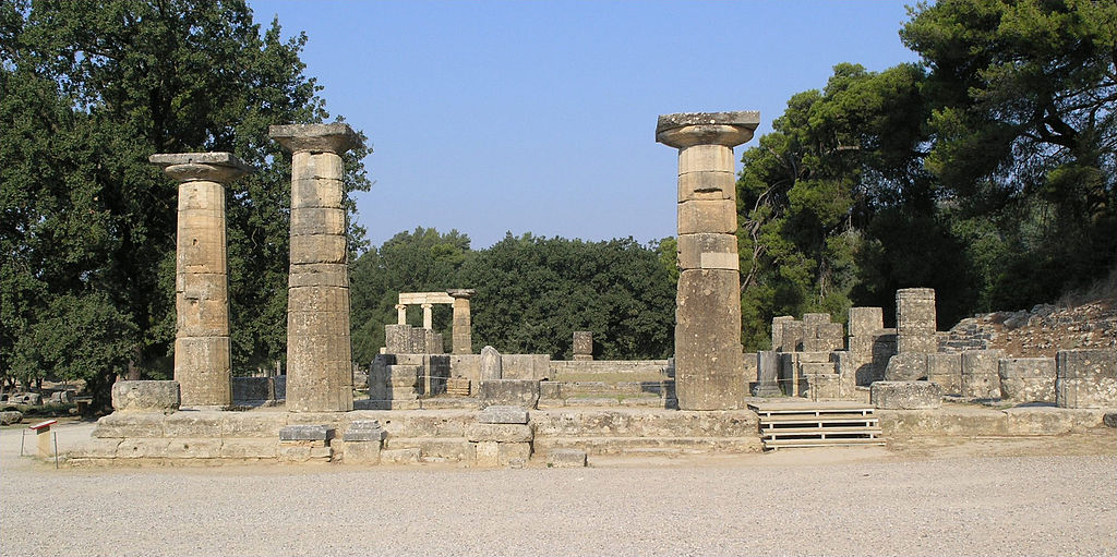 Héřin chrám v Olympii, 600 až 590 před n. l. Kredit: Matěj Baťha, Wikimedia Commons. Licence CC 2.5.
