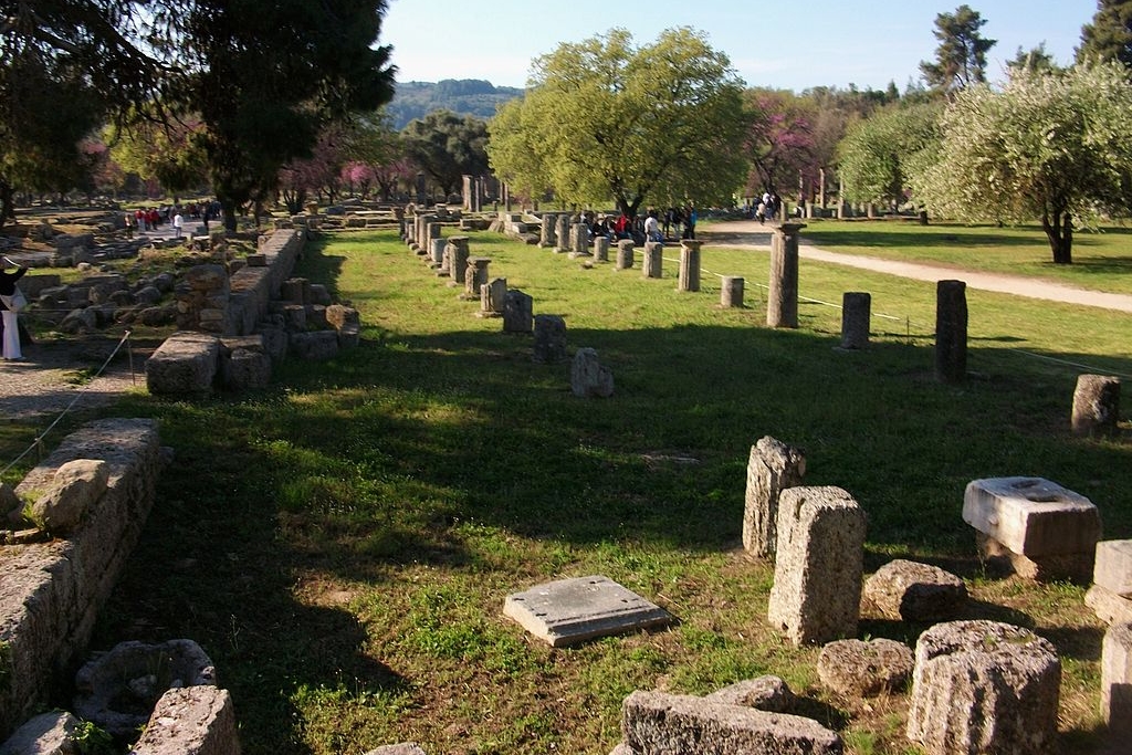 Gymnasion v Olympii, 4. až 2. století n. l. Kredit: Joanbanjo, Wikimedia Commons. Licence CC 3.0.