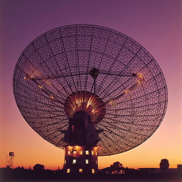 Radioteleskop Parkes. Kredit: CSIRO