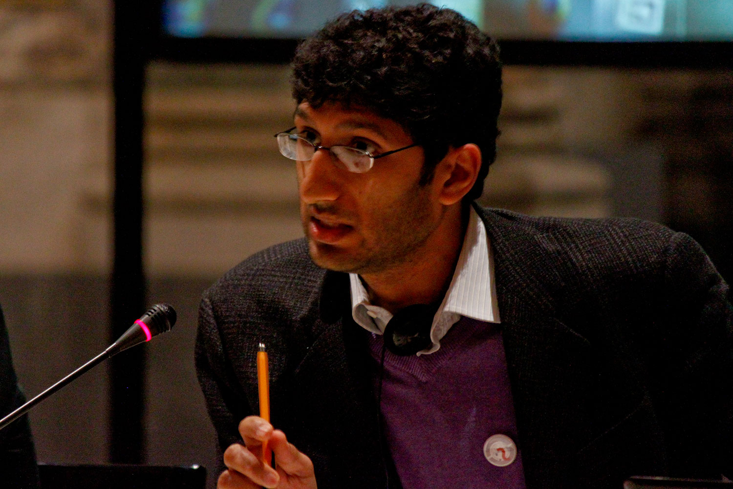 Peter Doshi na tiskové konferenci Centra pro kontrolu a prevenci nemocí (CDC). (Kredit: BMJ). 