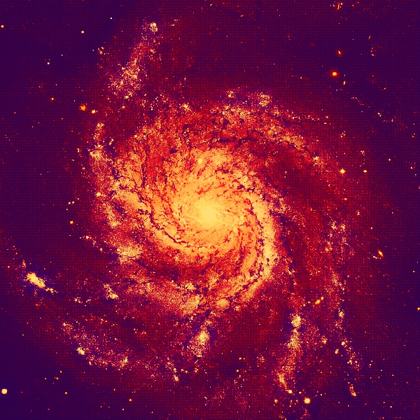 Galaxie VÄ›trnĂ­k (M 101). Kredit: ESA & NASA.
