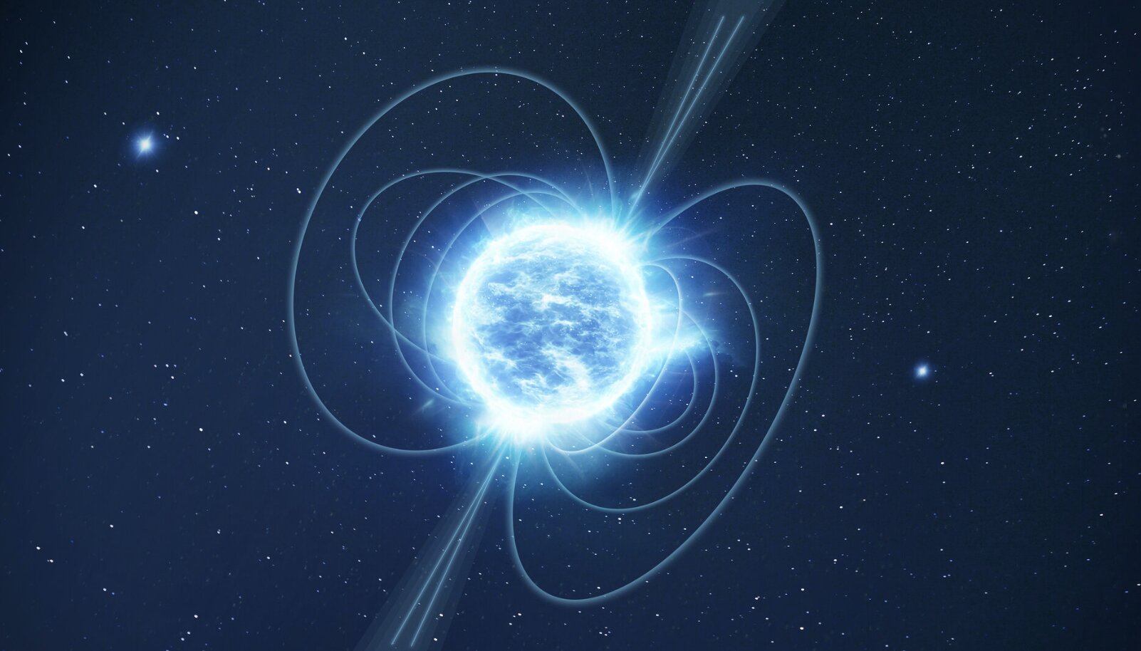 Neutronová hvězda. Kredit: ESA Work performed by ATG.