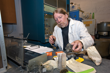 Paul K. Strother, paleontolog, Boston College Research. Kredit: Lee Pellegrini