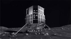 Umělecké vyobrazení sondy HAKUTO-R na Měsíci Kredit: ispace