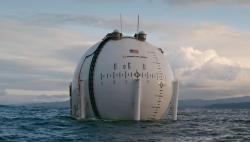 Uzel technologie Panthalassa v pracovní poloze. Kredit: Panthalassa. Uzel technologie Panthalassa v pracovní poloze. Kredit: Panthalassa.