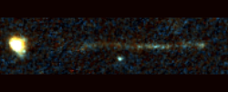 Šrám na tváři galaxie RCP 28. Kredit: Van Dokkum et al (2023).