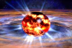 Skrývá se temná hmota uvnitř neutronových hvězd? Kredit: NASA.