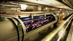 Umělecké zobrazení budoucího srážeče elektronů a pozitronů FCC-ee (zdroj CERN)