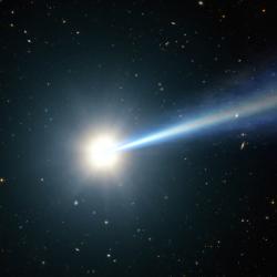 Kvasary jsou pro astrofyziky v mnohém užitečné. Kredit: NASA/ ESA/ G.Bacon, STScI.