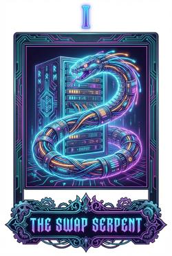 The Swap Serpent. Kredit: $ poslední ping s Claude Code.