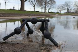 Metastroj v blátě. Kredit: Sam Kriegman/Northwestern University.