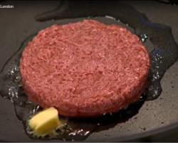 První hamburger připravený z masa ze zkumavky přišel na 250 000 Euro.