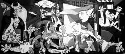 Guernica, Pablo Picasso.  Zdroj: Reuters.