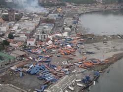 Tsunami v Chile (2010). Kredit: International Federation of Red Cross and Red Crescent Societies.