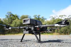 Ozbrojený dron Cerberus MI. Kredit: Skyborne Technologies.