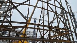 Stavba sedmého bloku Leningradské jaderné elektrárny (zdroj Rosatom).