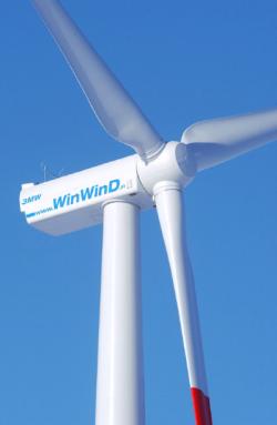 Turbínu WinWinD – WWD3 používá i větrná elektrárna Pchery (zdroj WinWinD).