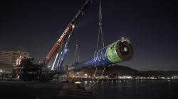 Bóje jde do vody. Kredit: IDOM (Oceantec).