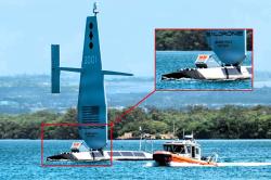 Saildrone Surveyor v raketové verzi na cvičení RIMPAC 2026. Kredit: U.S. Navy, Lordin Kelly. Saildrone Surveyor v raketové verzi na cvičení RIMPAC 2026. Kredit: U.S. Navy, Lordin Kelly.