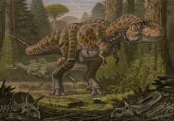 Tyranosauři byli obří dravci, dosahující dospělé tělesné hmotnosti přes 8 tun. Zároveň si byli schopni udržovat stálou tělesnou teplotu, což nepochybně znamenalo také potřebu pravidelné konzumace značného množství masa. Je tak pravděpodobné, že tyranosauři ve svých ekosystémech představovali velmi efektivní predátory. Kredit: ABelov2014; Wikimedia Commons (CC BY 3.0)