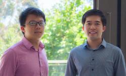 Jinxing Li (vlevo) a Wei Zhu. Kredit: UC San Diego