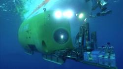 Čínská hlubokomořská ponorka Fendouzhe. Kredit: CGTN / Youtube.