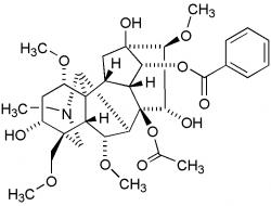 Akonitin.  (Kredit: Srychnov, en Wikipedia) 