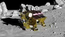 Japonský měsíční modul by měl přistát u kráteru Šioli (zdroj JAXA).
