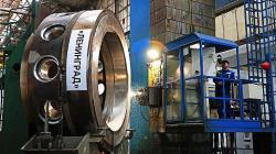 Práce na reaktorech RITM-200 pro ledoborec Leningrad (zdroj Rosatom).