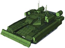 Bojové vozidlo č. 1. Kredit: btvtinfo / Defence Blog.