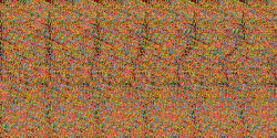 Autostereogram je 2D obrázek, který, když na něj ze vzdálenosti asi 30 cm správně "šilháte" - zaostříte na imaginární bližší bod, změní se na 3D projekci. Kliknutím na obrázek se spustí animovaný gif, v němž můžete rozeznat plovoucího žraloka. Může se stát, že "omylem" uvidíte dva rybotvaré objekty, pak začněte znovu. Kredit: Fred Hsu, Wikimedia Commons, CC BY-SA 3.0