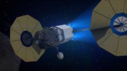 Sonda ARRM určená k dopravě asteroidu na oběžnou dráhu Měsíce. Zdroj: https://www.jpl.nasa.gov/