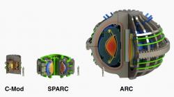 Tokamaky v režii MIT. SPARC uprostřed. Kredit: Commonwealth Fusion Systems.