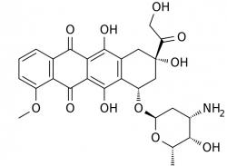 Doxorubicin. Kredit: Fuse809 / Wikimedia Commons.