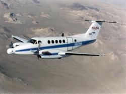 NASA B-200 King Air. Kredit: NASA.