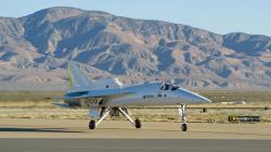 Pojíždění na ranveji ve středisku Mojave Air & Space Port. Kredit: Boom Supersonic.