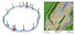 Schéma urychlovače FCC, který by mohl být pokračovatelem urychlovače LHC (zdroj CERN).