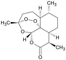 Artemisinin. Kredit: Lukáš Mižoch / Wikimedia Commons.