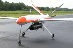 Cvičný dron Griffon Aerospace MQM-170 Outlaw. Kredit: Gary Tuttle / Wikimedia Commons.