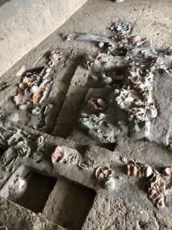Lidskou oblibu psychoaktivních látek, konkrétně žvýkání betelu prokázala přítomnost arekolinu a arekaidinu v zubním kameni. Snímek archeologického nálezu v Nong Ratchawat z doby před 4 000 lety. Kredit: Piyawit Moonkham. Lidskou oblibu psychoaktivních látek, konkrétně žvýkání betelu prokázala přítomnost arekolinu a arekaidinu v zubním kameni. Snímek archeologického nálezu v Nong Ratchawat z doby před 4 000 lety. Kredit: Piyawit Moonkham.