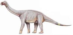 Ilustrace středně velkého sauropoda druhu Astrodon johnstoni, který je vedle rodu Sauroposeidon dalším možným původcem stop z „lovecké scenérie“ od řeky Paluxy. Dospělí zástupci astrodona dosahovali maximální délky asi 15 až 20 metrů a hmotnosti kolem 15 tun. Kredit: Dmitrij Bogdanov; Wikipedia (CC BY 3.0)