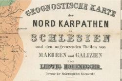 Titul Hoheneggerovy mapy z roku 1861.