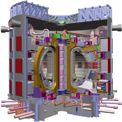 Vizualizace tokamaku ITER. Kredit: ITER