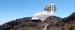 Budoucí teleskop Large Synoptic Survey Telescope. Kredit: LSST.