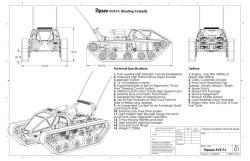 Specifikace supersportovního tanku Ripsaw EV3-F1. Kredit: Howe & Howe.