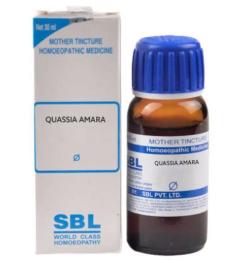 Jedno z nespočtu homeopatik na trhu založených na výluhu Quassia amara. Doporučené dávkování 10 kapek do půl šálku vody třikrát denně. (Zdroj: Dista)