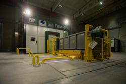 Vyřazení první várky uhlíkaté oceli z Černobylské jaderné elektrárny (zdroj ChNPP)