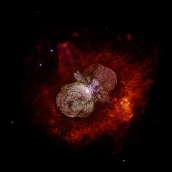 Proslulá Eta Carinae. Kredit: Nathan Smith (University of California, Berkeley) & NASA.