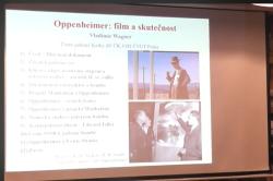 Přednáška o filmu Robert Oppenheimer a filmu pro Café Nobel